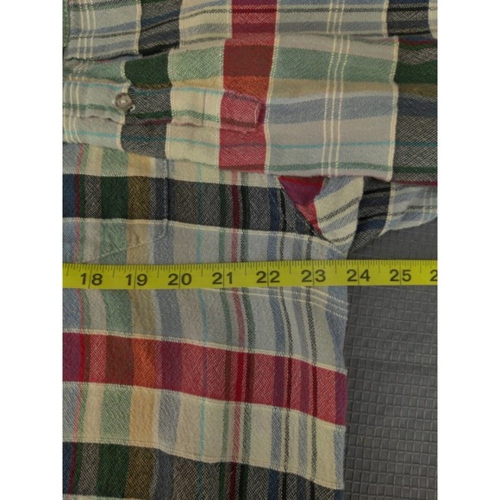 Carbon 2 Cobalt Shirt Men Large Blue‎ Plaid Textured Button Long Sleeve Cotton - Picture 5 of 10